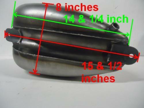 Narrow Wassell Gas Tank 1.8 Gallon Custom Chopper Fuel Harley Davidson narrowed - Picture 9 of 13