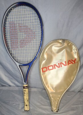 Donnay WST Winner Tennis Racquet With Cover Case Blue & Gray