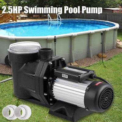 #ad 2.5HP 8200GPH Inground Swimming POOL PUMP MOTOR w Strainer For Hayward 110 120V