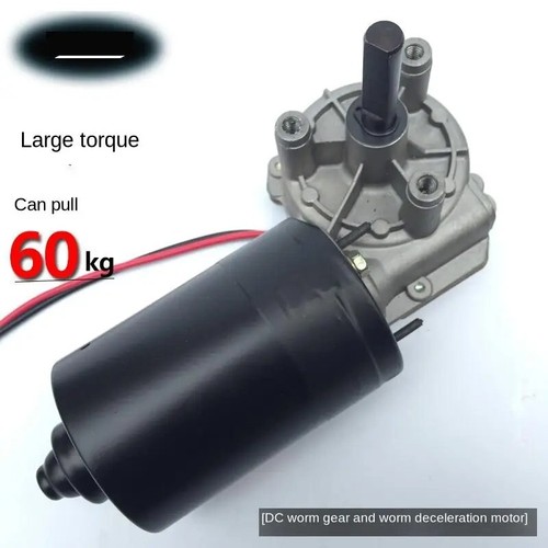 60w 40-380 RPM High Power DC Worm Gear Motor 12v/24V Garage Door Motor - Picture 1 of 28
