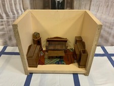 Antikes Puppenzimmer Wohnzimmer Jugendstil 19...