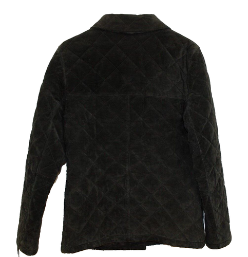 Eddie Bauer Damen Stepp Lederjacke Gr. M schwarz Wildleder Nubuk Thermo Mantel - Bild 2 von 8