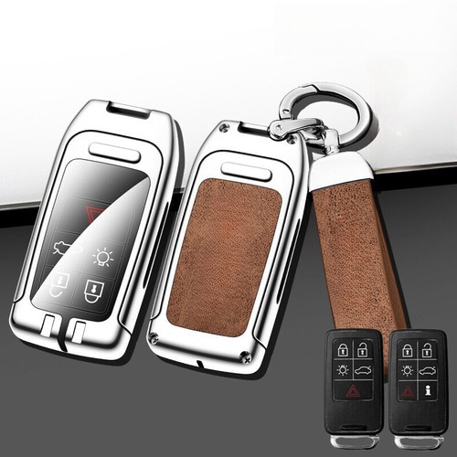 Zinc Alloy TPU Leather Car Key Fob Case Cover For Volvo V60 V40 S80L XC60 S60 - Picture 7 of 17