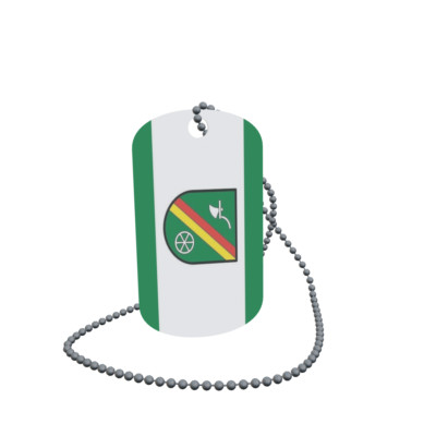 Dog Tag Flag Lorup Dog Tag Aluminium 30 x 50mm