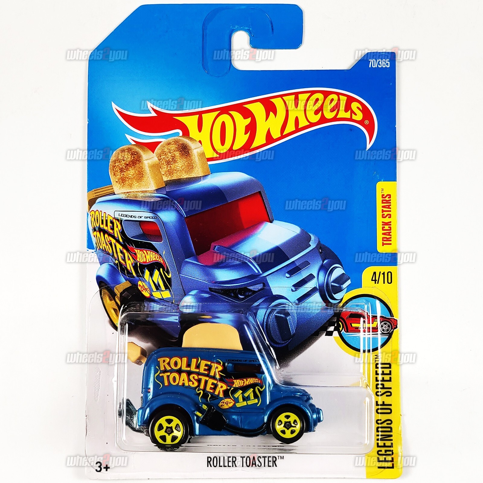 ROLLER TOASTER #70 blue - Legends of Speed 4/10 - 2017 Hot Wheels 1:64 HW Mattel