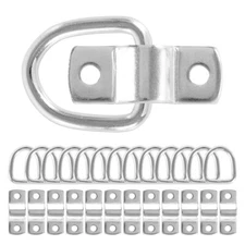 DasMarine D-Ring Tie Downs,1/4" D-Rings Anchor Lashing Ring For Trailer Moto