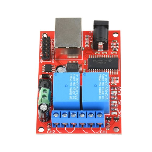 LAN Ethernet 2-Way Relay Board Delay Switch TCP/UDP Controller Module WEB Server - Picture 14 of 16