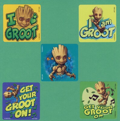 15 Guardians of the Galaxy Baby Groot Large Stickers -  Party Favors - Rewards 
