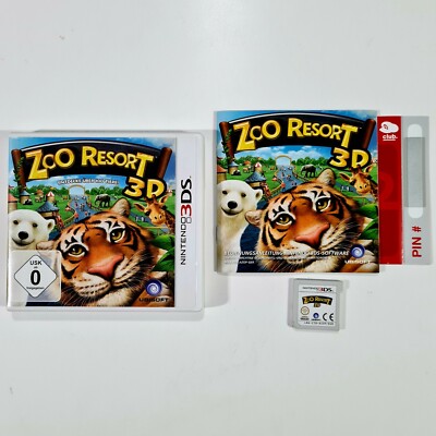 Nintendo 3DS/2DS game ZOO RESORT 3D German Animal Care/Animal Park