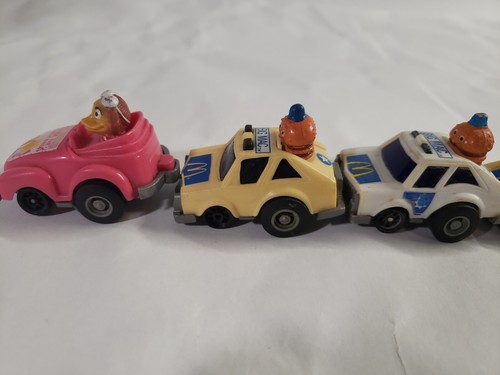 5 Toy Mini Cars McDonalds 1984 1985 Pull Back Big Mac Birdie Vintage READ DESC - Picture 6 of 10