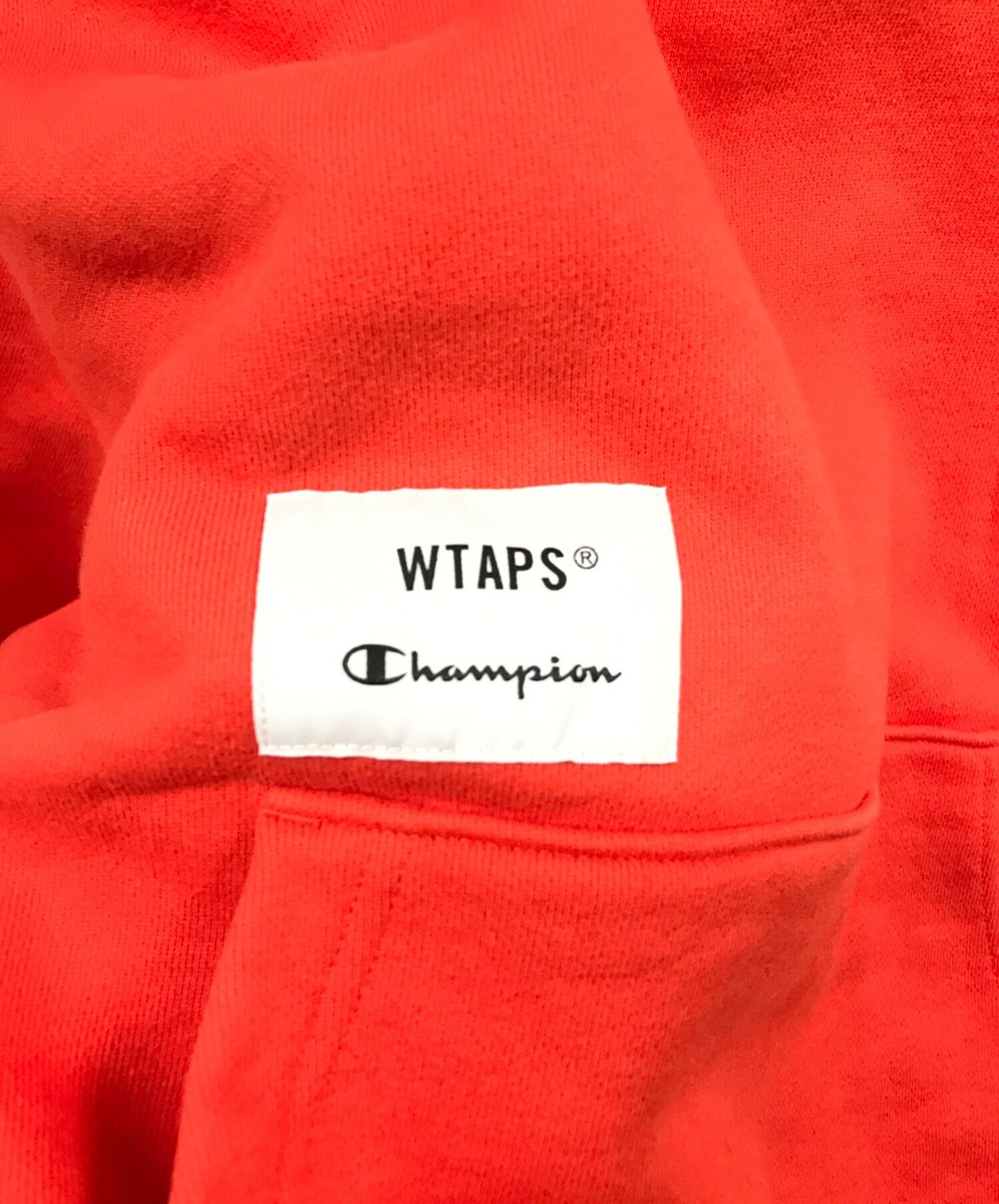 Champion × WTAPS ACADEMY / HOODED / CTPL. Size: S Orange Men Champion × WTAPS ACADEMY / HOODED / CTPL. Size: S Orange Men