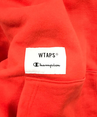 Champion × WTAPS ACADEMY / HOODED / CTPL. Size: S Orange Men Champion × WTAPS ACADEMY / HOODED / CTPL. Size: S Orange Men