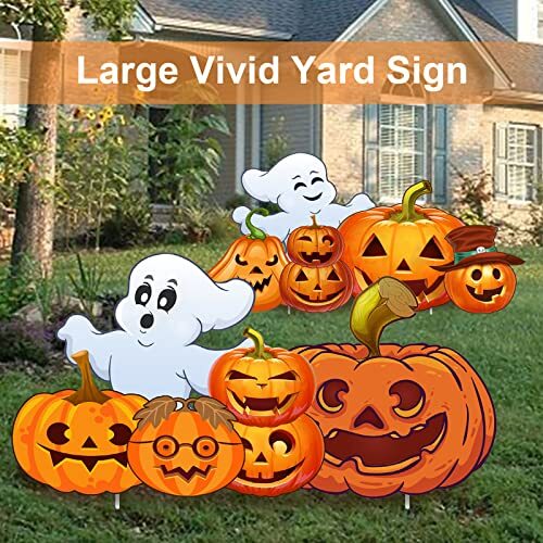 Large Halloween Decorations Outdoor Yard Signs, 2pcs Halloween 2P-Horizontal - Imagen 3 de 7