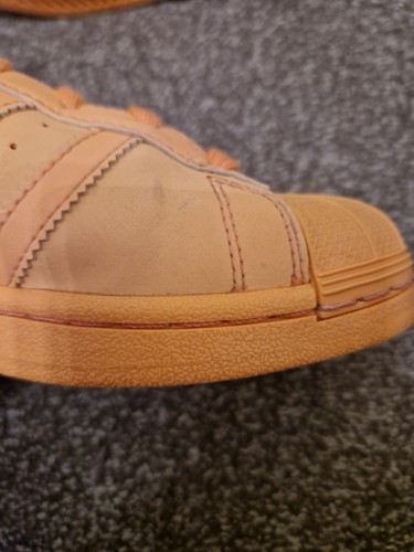 Adidas Superstar Adicolor Puesta de Sol Brillo Naranja Reflectante UK5 EU38 US5.5 ¡Raro! - Imagen 10 de 10
