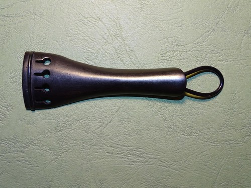 Saitenhalter aus *Ebenholz rund 82 mm f. 1/8 Geige Violine Violin Violino Violon - Bild 6 von 6