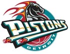 Detroit Pistons NBA Logo Basketball Big Vinyl Wall POSTER / door, window, room