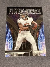2021 Panini NFL Prizm Football Fireworks Calvin Ridley #F-7 Atlanta Falcons
