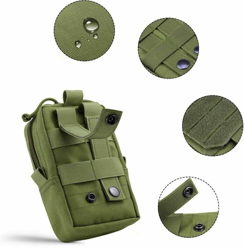 Bolsa Táctica Molle EDC Multipropósito Bolso Cinturón Cintura Pequeño - Grande - Imagen 71 de 100