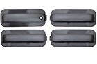 Exterior Outer Outside Door Handle Textured Black Front Rear Left Right Set of 4