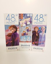 Disney Frozen 2,  Set of 2 48 Pc  Puzzles, bonus Memory Game