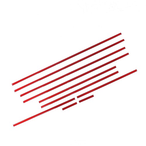 Red Carbon Fiber Side Molding Trim Sticker Fits Mercedes Benz G-Class 2007-2018 - Picture 7 of 7