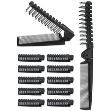 12PCS Travel Foldable Brush Comb Portable Folding Comb Anti-Static Hair Comb ...