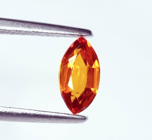 Piedra preciosa suelta certificada 0,97 quilates zafiro naranja natural sin tratar calidad AAA+ - Imagen 9 de 9