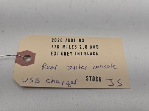 2019-2020 AUDI Q3 REAR CENTER CONSOLE POWER OUTLET USB CHARGER PORT/ TRIM OEM - Picture 15 of 15