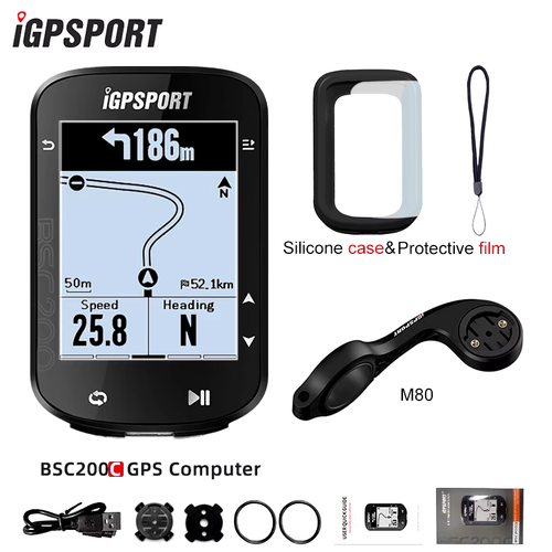 BSC200C Cycle Bicycle GPS Computer Wireless Speedometer Bike Digital ANT+ Route - Picture 23 of 24