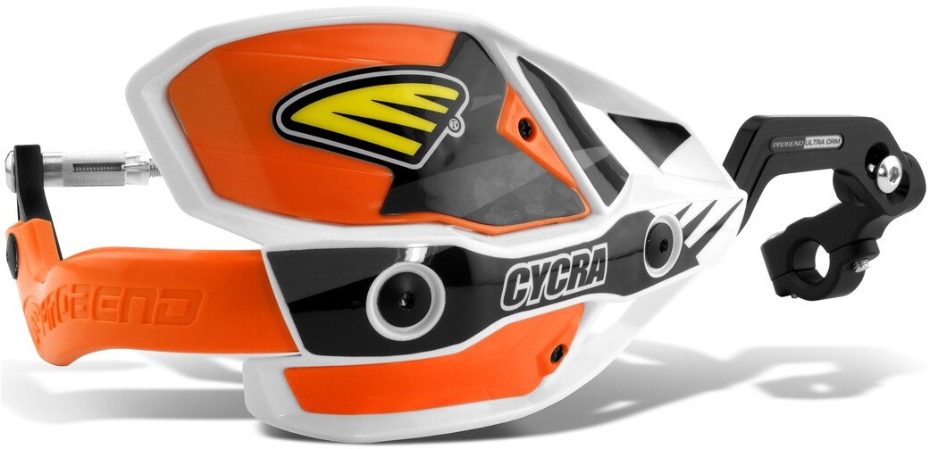 Cycra Ultra Probend CRM Racer Pack Handguards-White/Orange-1 1/8