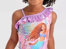 Disney The Little Mermaid Ariel Swimsuit Toddler Girl Size 2T 3 4 5 Swim 1 Piece