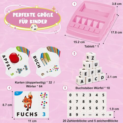 Joozmui Buchstaben Lernen Spiele, Mädchen, Junge Kinderspielzeug ab 3-6 Jahre - Bild 6 von 7