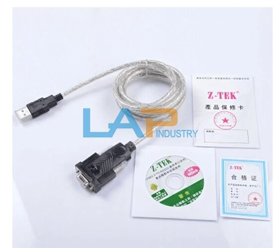 1PCS NEW Z-tek ZE599 USB to RS232 9 PIN Adapter Cable - Image 2 of 4