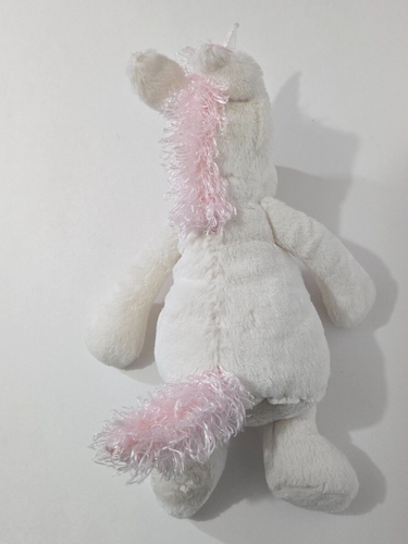Jellycat London Bashful Unicorn 12" Stuffed Animal Toy Plush White Pink Lovey - Picture 5 of 10