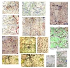 Plus Model 1/35 Real Military Maps WWII (Sheet size 105mm x 125mm) (14 maps) 035