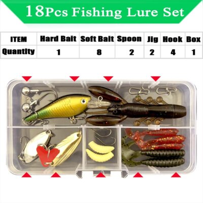 Central Hobby LURES COLLECTION 6セット Fishing Lure Kit Gear Layer Metal Jig Spoon For Bass Pike