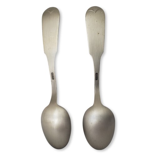 Franklin Mint Bicentennial Set 13 Sculpted Pewter Spoons & Wood Display Case - Picture 10 of 17