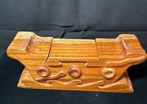 Wooden Jigsaw Sculptures Puzzle, Boat With Waves - Picture 4 of 11