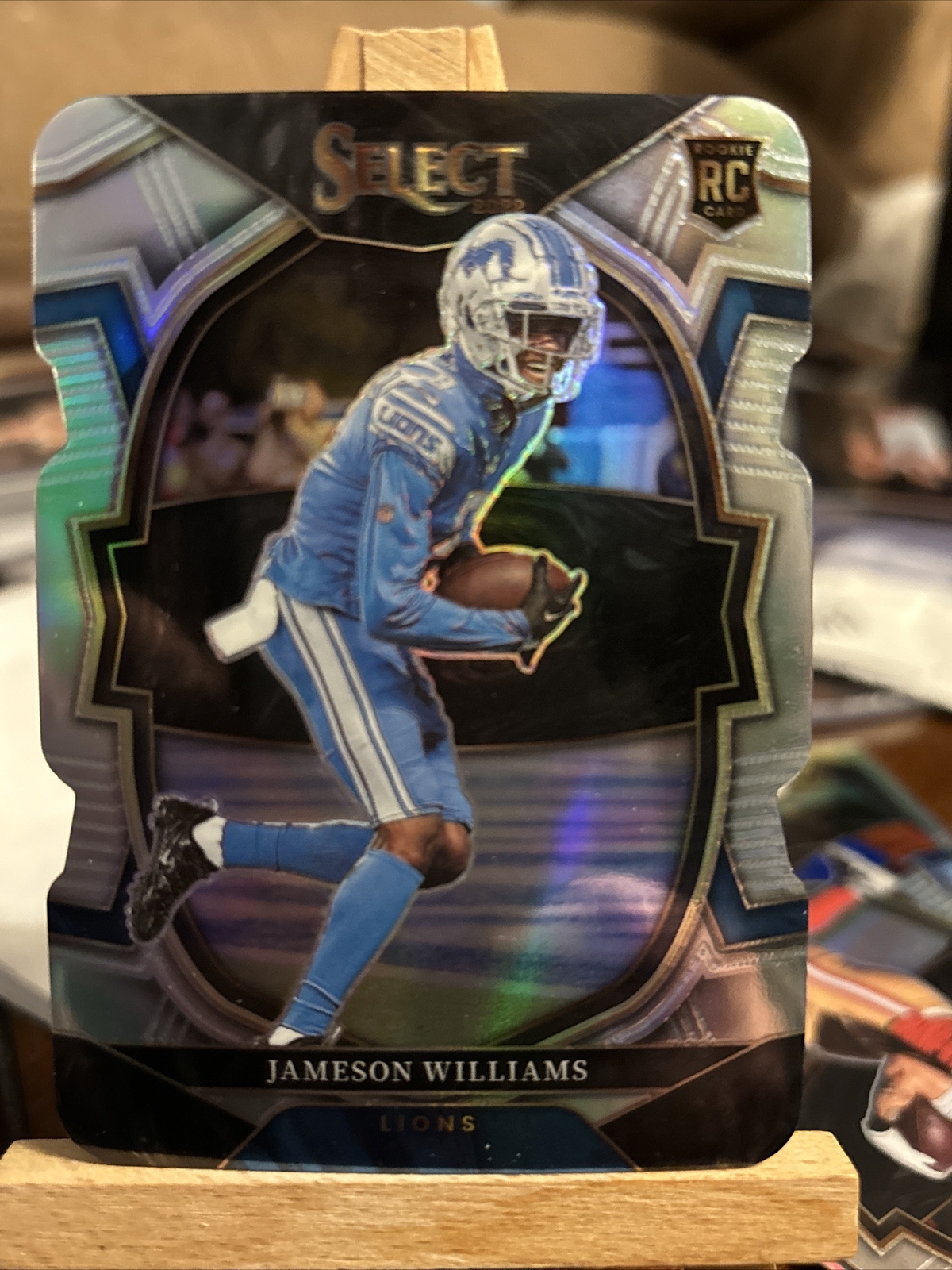 2022 Select Jameson Williams #57 Silver Prizm Concourse Die Cut RC Detroit Lions