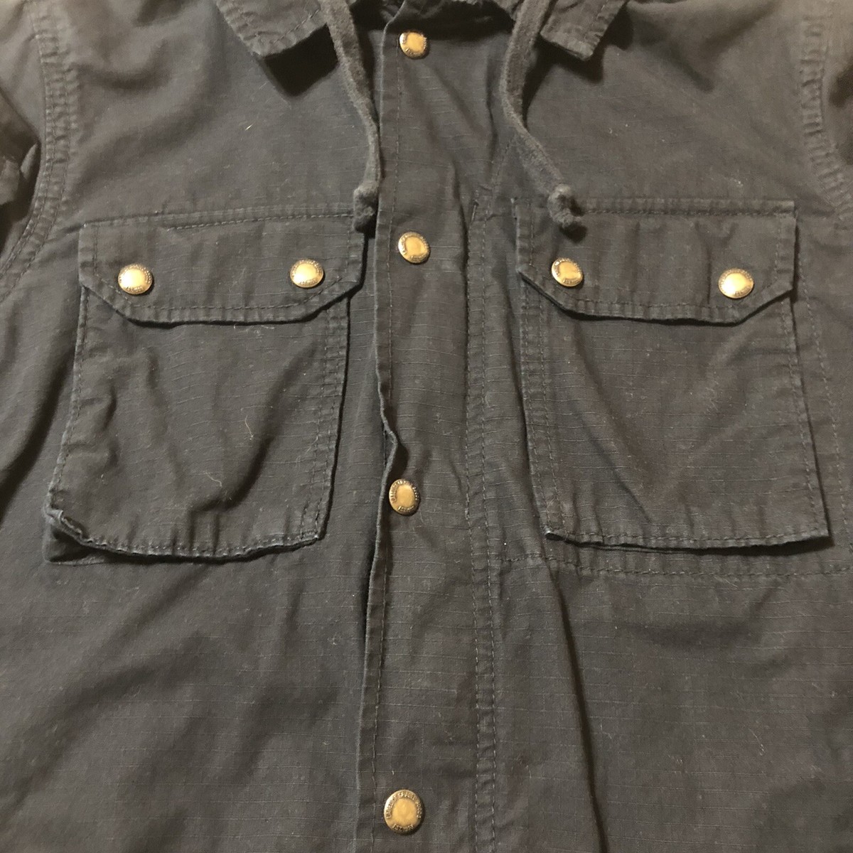 H & M (L.O.G.G.)LABEL OF GRADED GOODS COTTON JACKET WITH H & M (L.O.G.G.)LABEL OF GRADED GOODS COTTON JACKET WITH