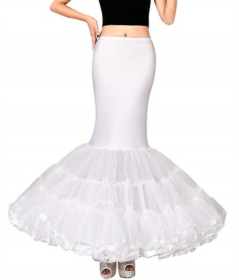 Mermaid Bridal Petticoat Trumpet Crinoline Slips ...