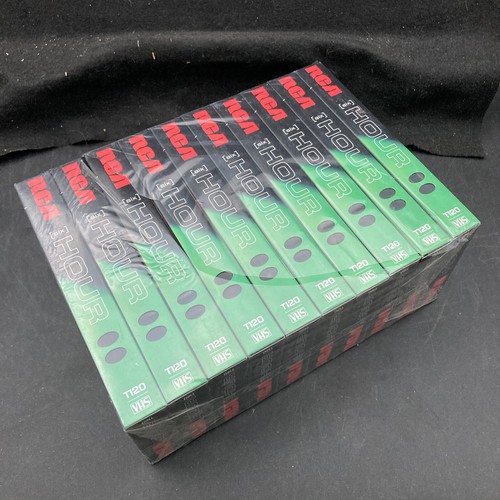 Package of Ten 10 RCA Six Hour Black VHS Tapes NEW! - Picture 2 of 2