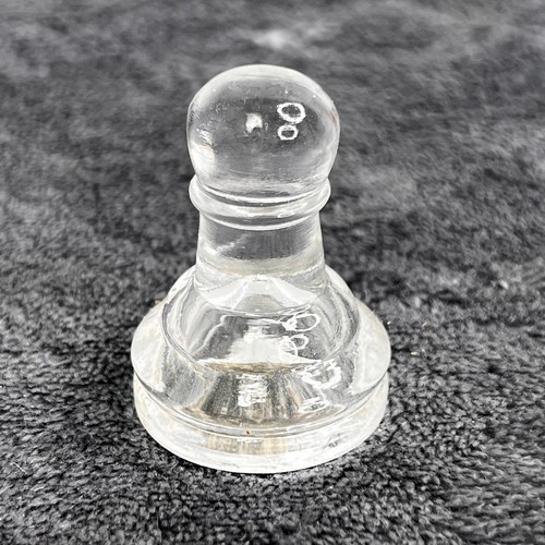 Glass Chess Pieces Replacements Clear and Frosted Larger Size Sold Individually - Picture 23 of 24