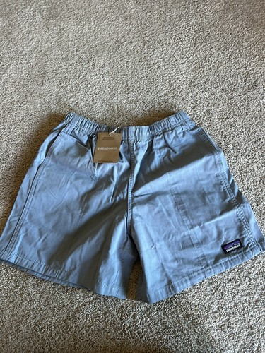 Kids Youth Patagonia Funhoggers Shorts medium 10 Light Plume Grey 5" Cotton