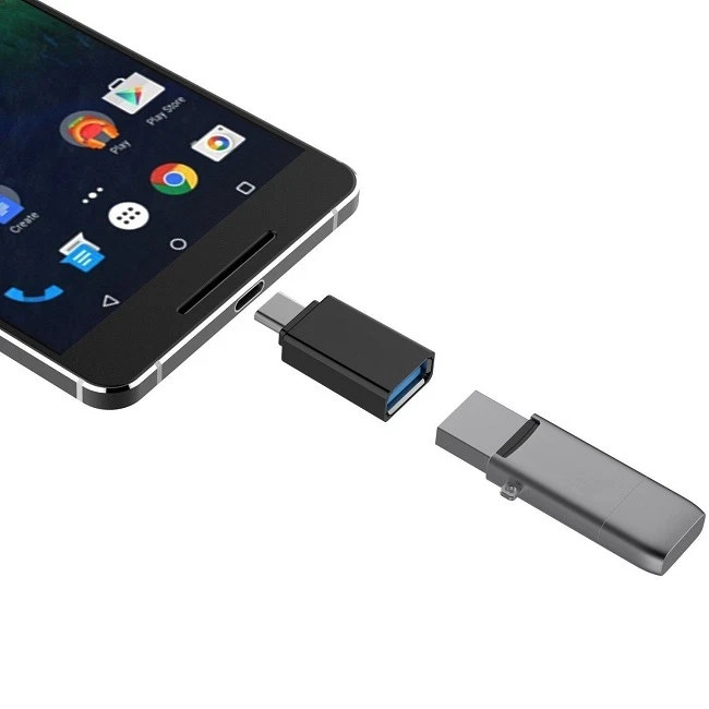 3x OTG GOLD USB-C Adapter Type-C to USB 3.0 Adapter for MacBook-Pro Note8, [ST-O - Image 4 of 4