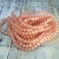Glass Cat Eye Beads 6mm, Light Salmon, Approx 66 pce Free Postage Oz Seller