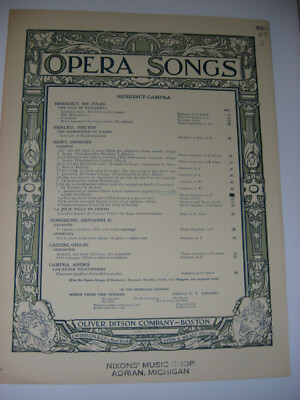 L'Amour Est Un Oiseau Rebelle Love is Like a Bird Voice Piano Sheet Music Carmen