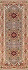 Classic Luxury Hand-Knotted Heriz Serapi Indian Runner Rug for Hallway 3x8 ft