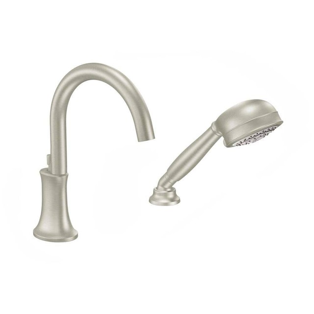 Moen Icon High Arc Roman Tub Faucet Trim Kit With Hand Shower In