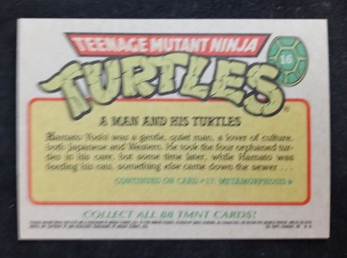 1989 Topps Teenage Mutant Ninja Turtles Series 1 Cards (Pick your Cards) - Picture 33 of 177